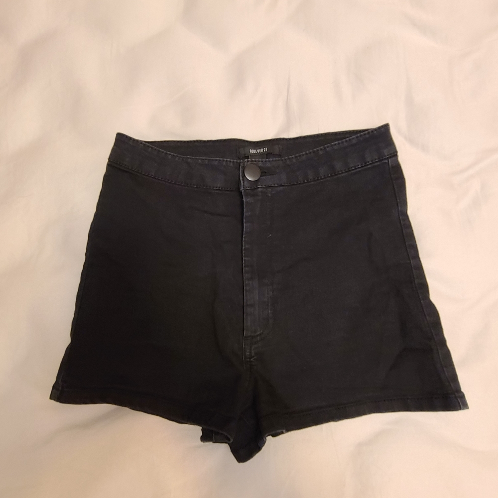 Forever 21 Black High Waisted Shorts